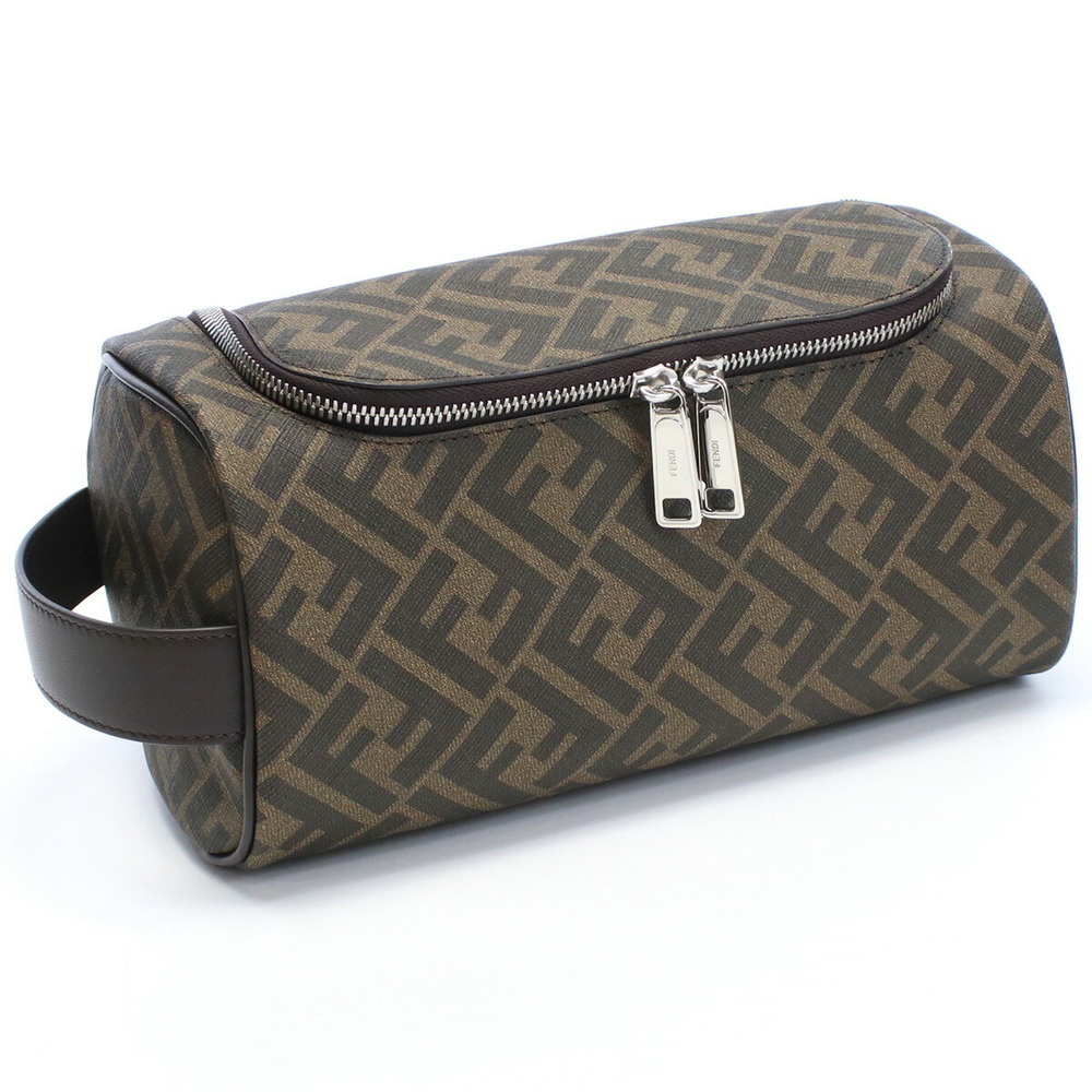 Fendi Shoulder Bag FF Monogram Brown